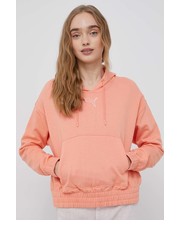 Bluza bluza bawełniana damska kolor pomarańczowy z kapturem gładka - Answear.com Puma