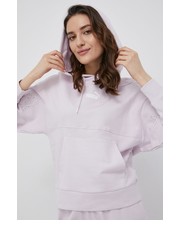 Bluza bluza bawełniana damska kolor fioletowy z kapturem z nadrukiem - Answear.com Puma