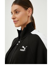 Bluza bluza Iconic T7 damska kolor czarny z aplikacją - Answear.com Puma