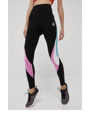 Legginsy legginsy SWxP damskie kolor czarny wzorzyste - Answear.com Puma