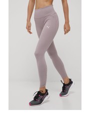 Legginsy legginsy treningowe Studio Foundation damskie kolor różowy gładkie - Answear.com Puma