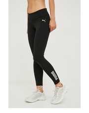 Legginsy legginsy treningowe RTG damskie kolor czarny gładkie - Answear.com Puma