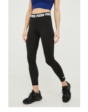 Legginsy legginsy treningowe Strong damskie kolor czarny gładkie - Answear.com Puma