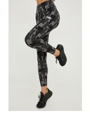 Legginsy legginsy Power damskie kolor czarny wzorzyste - Answear.com Puma