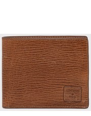 Portfel portfel skórzany męski kolor brązowy - Answear.com Superdry