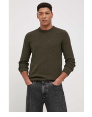 Sweter męski Sweter bawełniany męski kolor zielony lekki - Answear.com Superdry