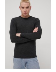 Sweter męski sweter wełniany męski kolor szary lekki - Answear.com Superdry