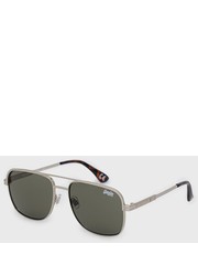 Okulary okulary przeciwsłoneczne męskie kolor srebrny - Answear.com Superdry