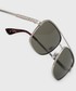 Okulary Superdry okulary przeciwsłoneczne męskie kolor srebrny