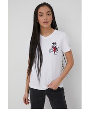 Bluzka t-shirt bawełniany kolor biały - Answear.com Superdry
