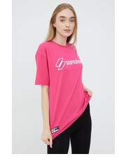 Bluzka t-shirt bawełniany kolor fioletowy - Answear.com Superdry