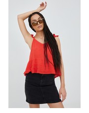 Bluzka bluzka kolor czerwony - Answear.com Superdry