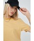 Bluzka Superdry t-shirt bawełniany kolor żółty