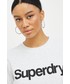 Bluzka Superdry t-shirt damski kolor szary