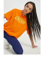 Bluzka t-shirt bawełniany kolor pomarańczowy - Answear.com Superdry