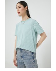 Bluzka t-shirt bawełniany kolor zielony - Answear.com Superdry