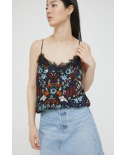 Bluzka bluzka damska kolor czarny w kwiaty - Answear.com Superdry