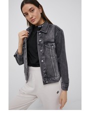 Kurtka kurtka jeansowa damska kolor szary przejściowa - Answear.com Superdry