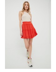 Spódnica spódnica kolor pomarańczowy mini rozkloszowana - Answear.com Superdry