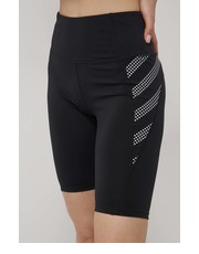 Spodnie szorty damskie kolor czarny z nadrukiem high waist - Answear.com Superdry