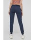 Spodnie Superdry spodnie dresowe damskie kolor granatowy gładkie