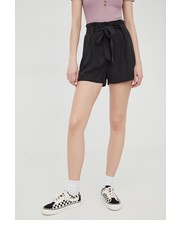 Spodnie szorty damskie kolor czarny gładkie high waist - Answear.com Superdry