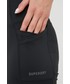 Spodnie Superdry szorty damskie kolor czarny gładkie high waist