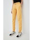 Spodnie Superdry spodnie dresowe damskie kolor żółty melanżowe