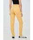 Spodnie Superdry spodnie dresowe damskie kolor żółty melanżowe
