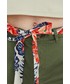 Spodnie Superdry szorty damskie kolor zielony gładkie medium waist