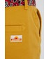Spodnie Superdry szorty damskie kolor żółty gładkie medium waist