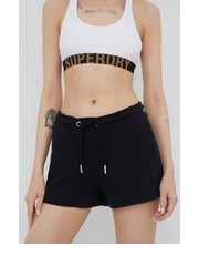Spodnie szorty damskie kolor czarny gładkie medium waist - Answear.com Superdry