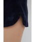 Spodnie Superdry szorty damskie kolor granatowy gładkie medium waist