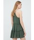 Sukienka Superdry sukienka kolor zielony mini rozkloszowana