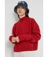 Sweter Superdry sweter damski kolor czerwony z półgolfem
