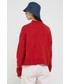 Sweter Superdry sweter damski kolor czerwony z półgolfem