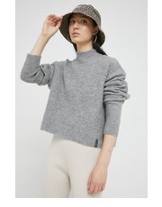 Sweter sweter damski kolor szary z półgolfem - Answear.com Superdry