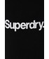 Bluza męska Superdry bluza męska kolor czarny z kapturem z nadrukiem