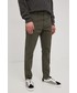 Spodnie męskie Superdry spodnie męskie kolor zielony w fasonie chinos