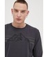 T-shirt - koszulka męska Superdry Longsleeve bawełniany kolor szary z nadrukiem