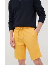 Krótkie spodenki męskie szorty męskie kolor żółty - Answear.com Superdry