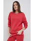 Bluza Superdry bluza damska kolor czerwony gładka