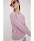 Bluza Superdry bluza damska kolor różowy melanżowa