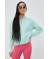 Bluza Superdry bluza damska kolor turkusowy z aplikacją
