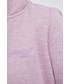 Bluza Superdry bluza damska kolor różowy z kapturem z aplikacją