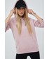 Bluza Superdry bluza damska kolor różowy z kapturem gładka