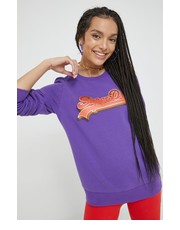 Bluza bluza damska kolor fioletowy z nadrukiem - Answear.com Superdry