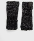 Rękawiczki Superdry Rękawiczki z domieszką wełny damskie kolor czarny