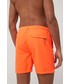 Strój kąpielowy Superdry szorty kąpielowe kolor pomarańczowy