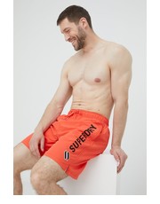 Strój kąpielowy szorty kąpielowe kolor pomarańczowy - Answear.com Superdry